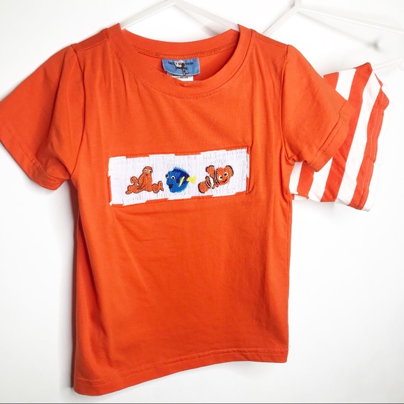 Other - Disney Finding Nemo Smocked Shorts Set Size 3T